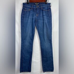 Lucky Brand Woman’s Sofia Straight Blue Jeans in Size 6/28.